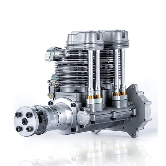 NGH GF60i2 60cc Motor de gasolina lineal de doble cilindro de 4 tiempos para piezas de UAV de ala fija